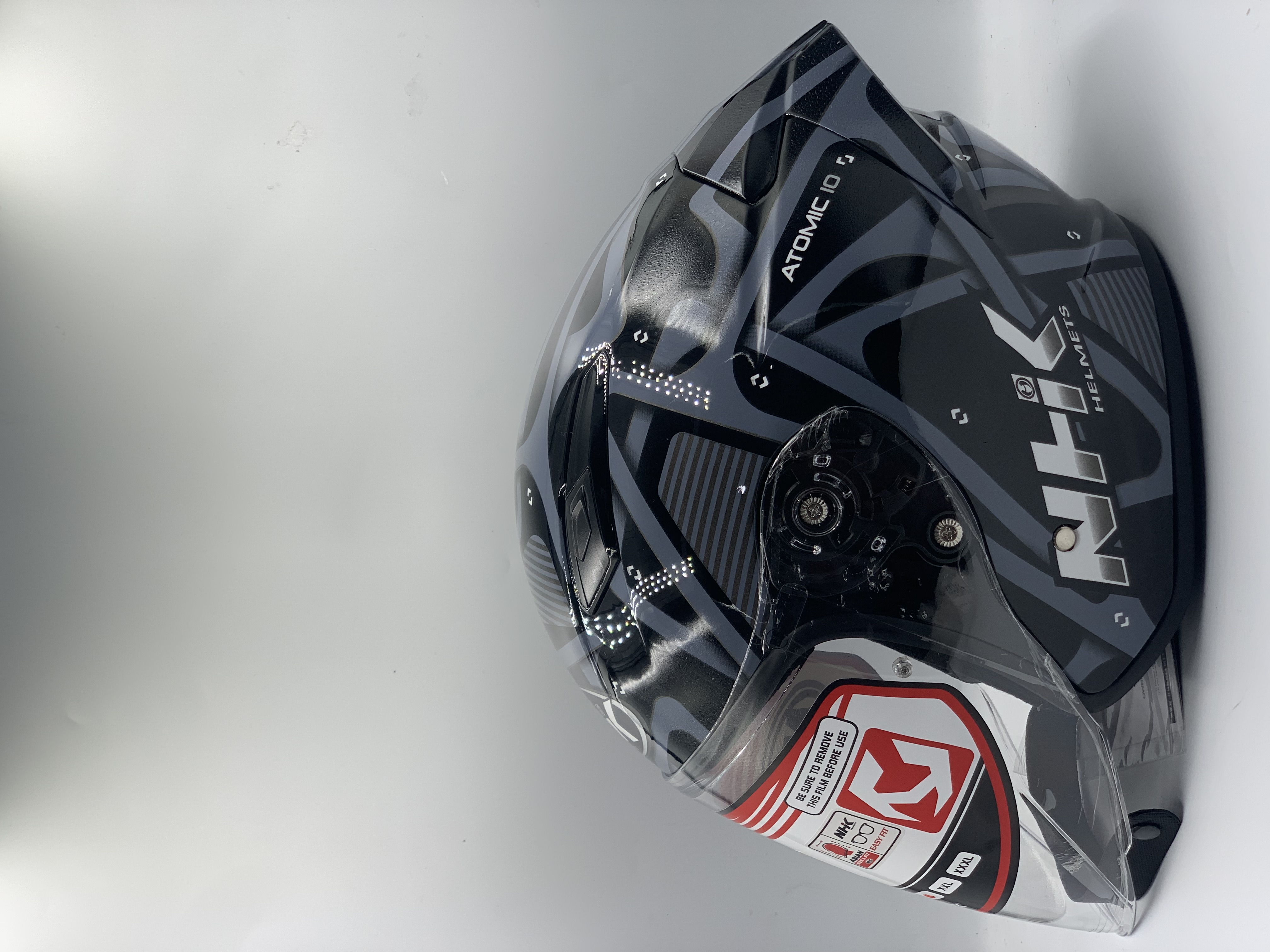 NHK Helmet S1GP S Atomic Black/ Silver Glossy(ECE 22.06)